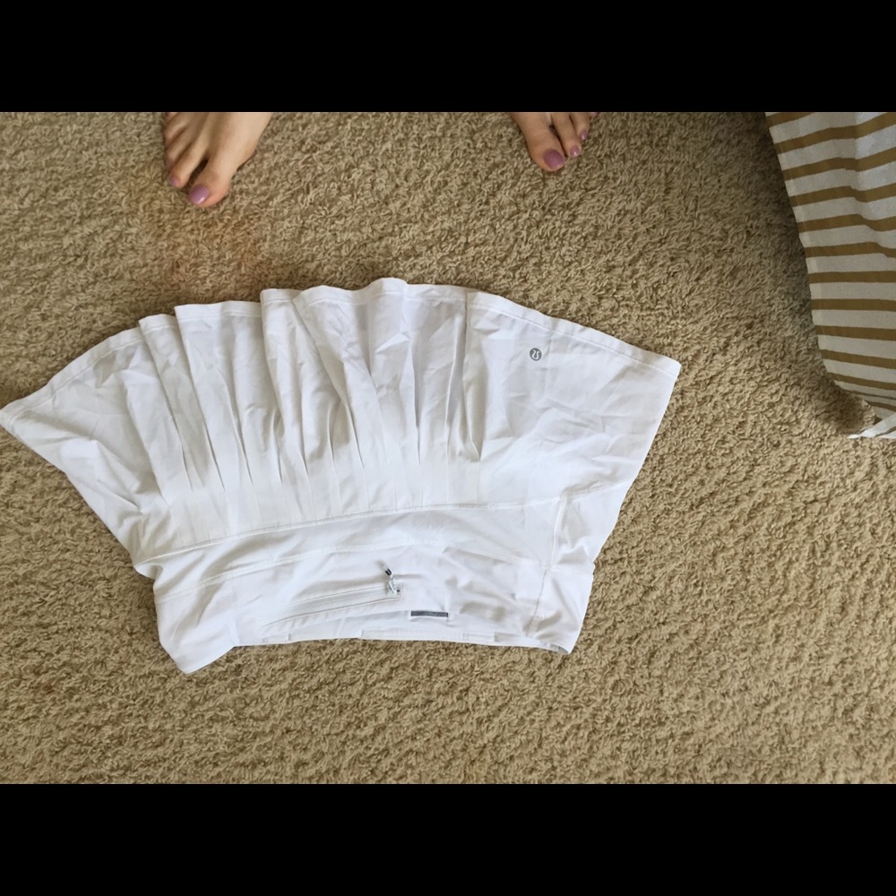 Lululemon white skirt